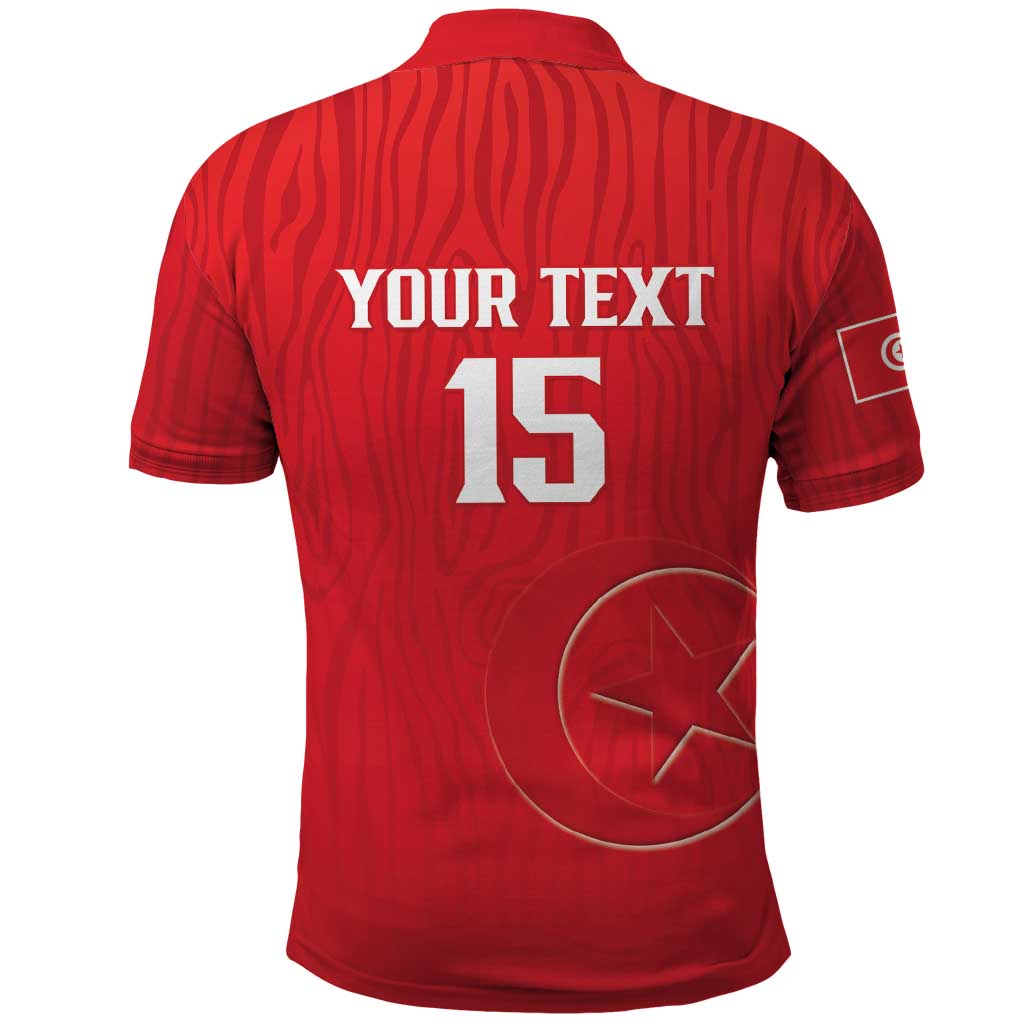 Custom Tunisia Football Polo Shirt Eagles of Carthage Rise LT15