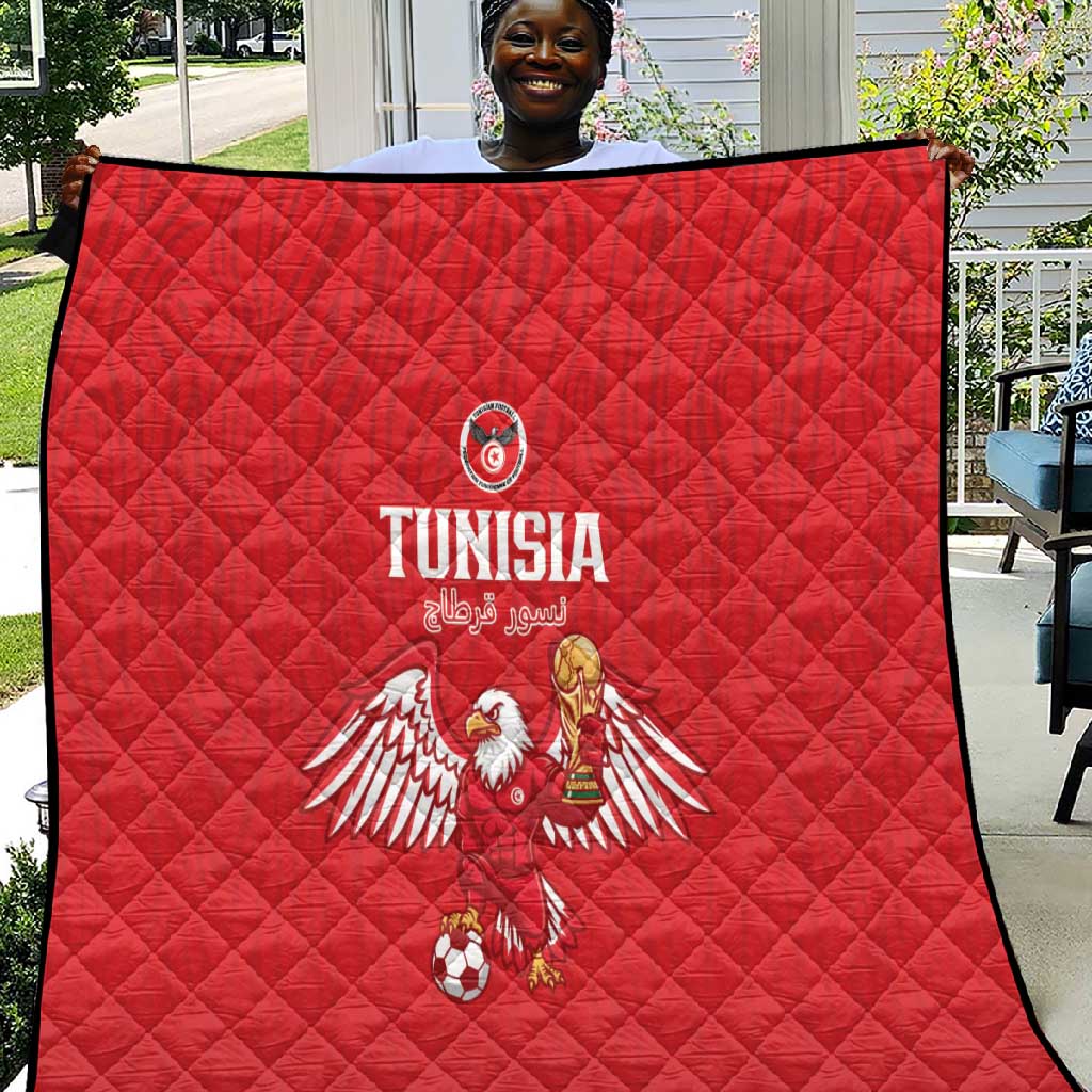 Tunisia Football Quilt Eagles of Carthage Rise - African Pride