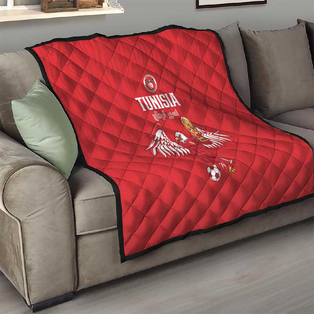 Tunisia Football Quilt Eagles of Carthage Rise - African Pride