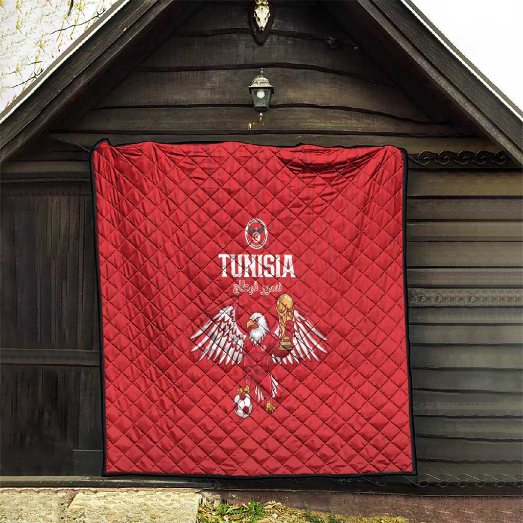 Tunisia Football Quilt Eagles of Carthage Rise - African Pride