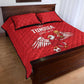 Tunisia Football Quilt Bed Set Eagles of Carthage Rise - African Pride