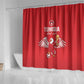 Tunisia Football Shower Curtain Eagles of Carthage Rise - African Pride