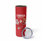 Custom Tunisia Football Skinny Tumbler Eagles of Carthage Rise - African Pride