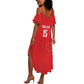 Custom Tunisia Football Summer Maxi Dress Eagles of Carthage Rise LT15