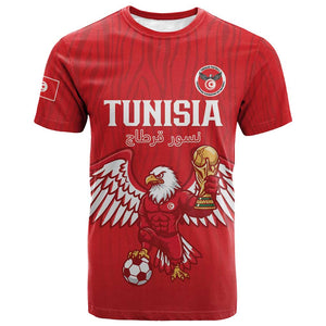 Custom Tunisia Football T shirt Eagles of Carthage Rise LT15