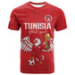 Custom Tunisia Football T shirt Eagles of Carthage Rise LT15