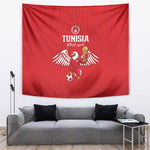Tunisia Football Tapestry Eagles of Carthage Rise - African Pride
