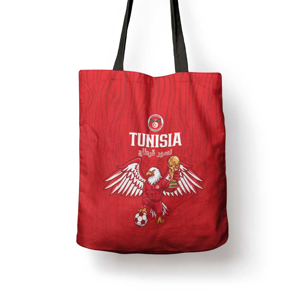 Tunisia Football Tote Bag Eagles of Carthage Rise - African Pride