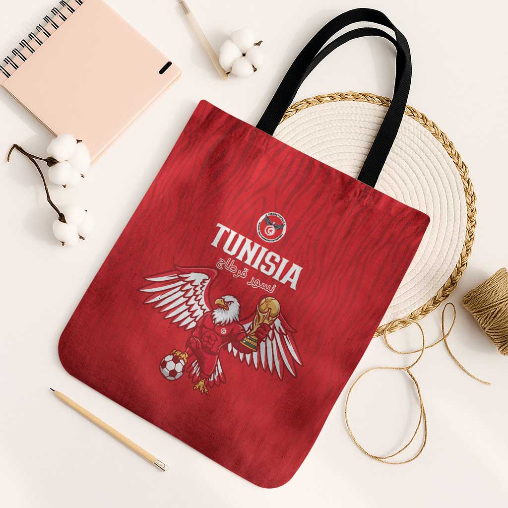 Tunisia Football Tote Bag Eagles of Carthage Rise - African Pride