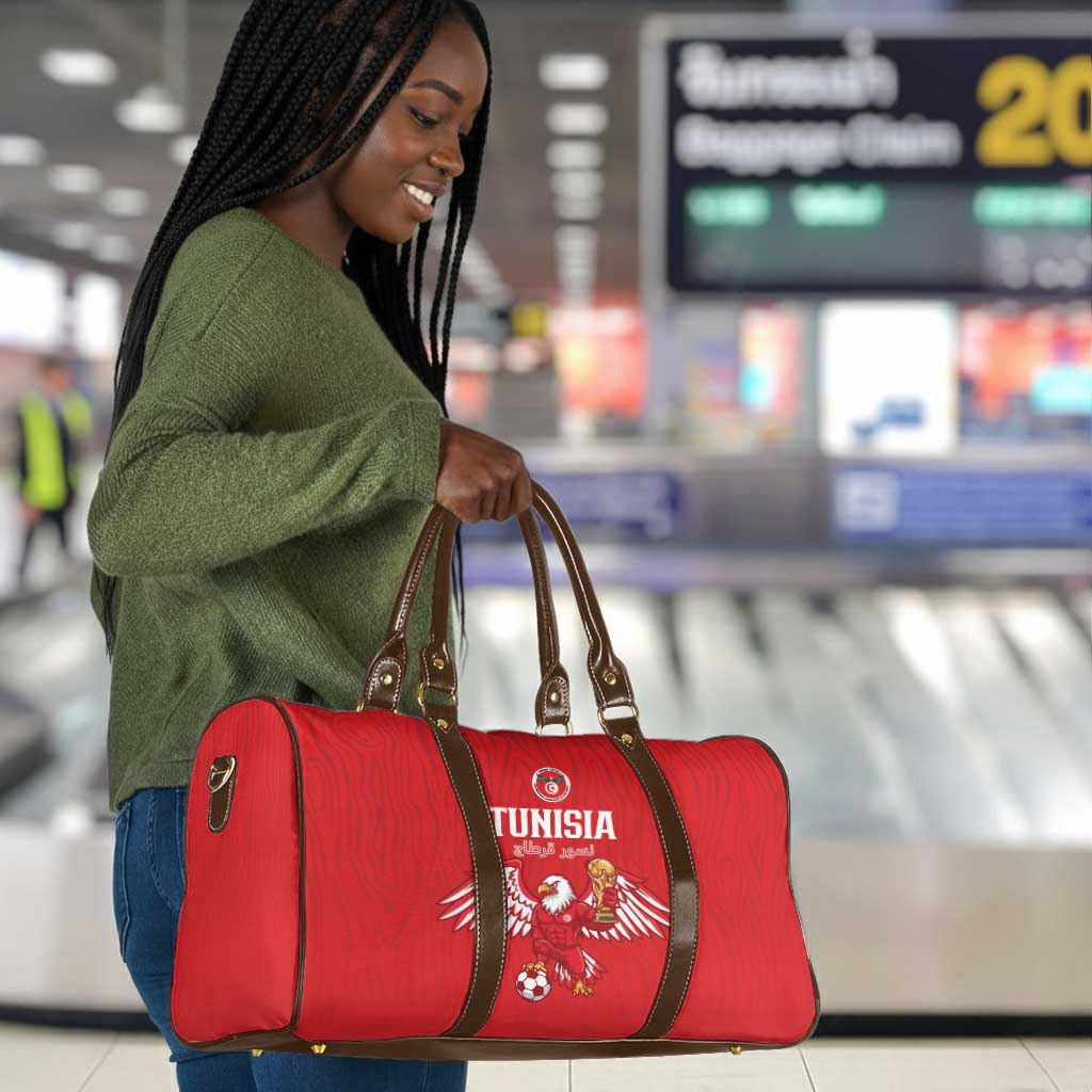 Tunisia Football Travel Bag Eagles of Carthage Rise - African Pride