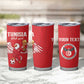 Custom Tunisia Football Tumbler Cup Eagles of Carthage Rise - African Pride