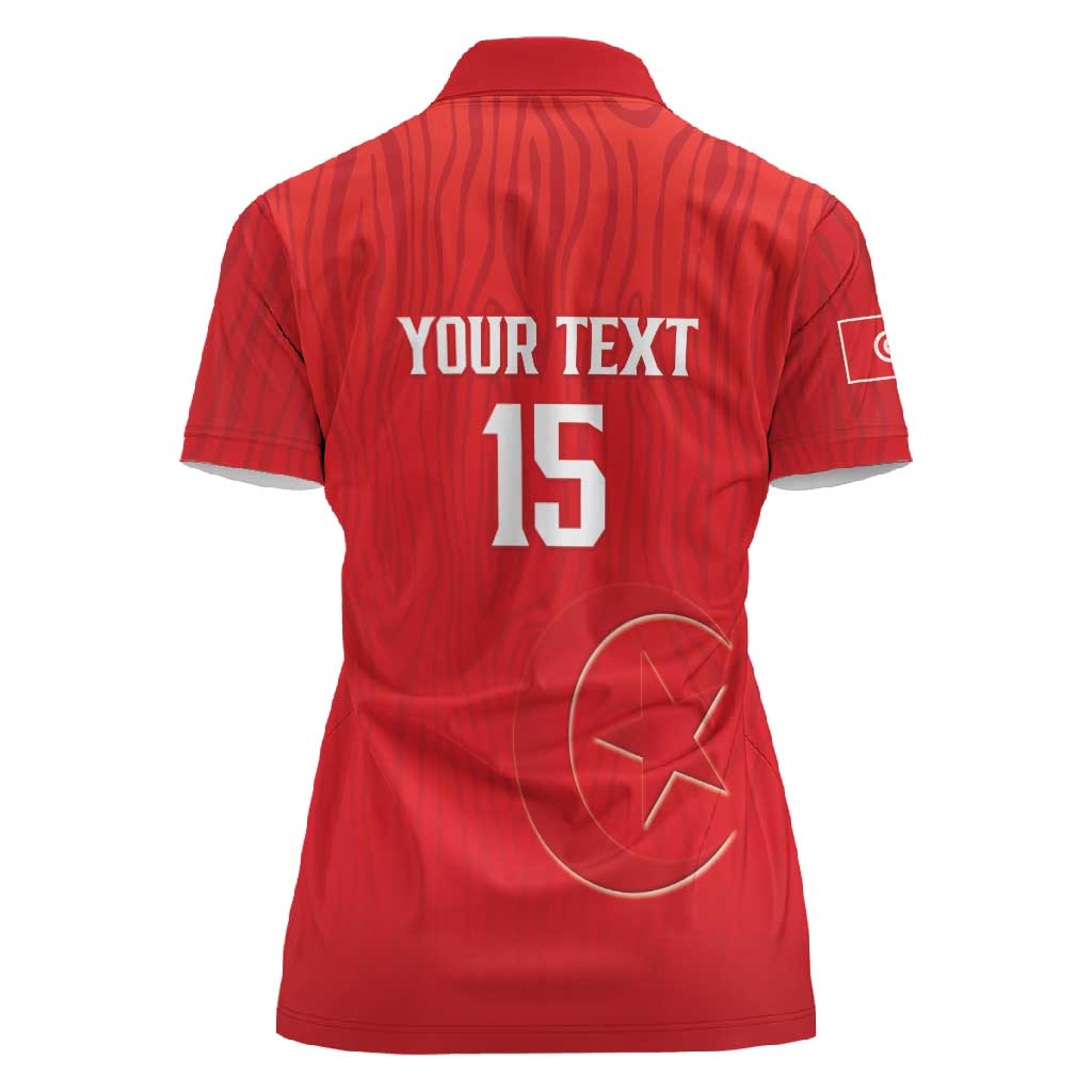 Custom Tunisia Football Women Polo Shirt Eagles of Carthage Rise LT15