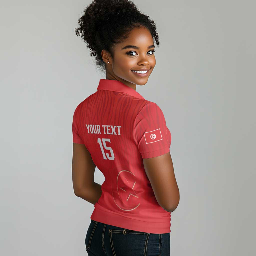Custom Tunisia Football Women Polo Shirt Eagles of Carthage Rise LT15