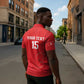Custom Tunisia Football Zipper Polo Shirt Eagles of Carthage Rise - African Pride