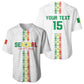 Custom Senegal Football Baseball Jersey Go Champions Lions de la Teranga LT15