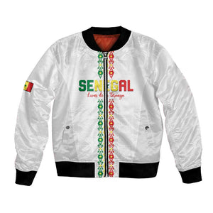 Custom Senegal Football Bomber Jacket Go Champions Lions de la Teranga - African Pride