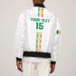 Custom Senegal Football Bomber Jacket Go Champions Lions de la Teranga - African Pride
