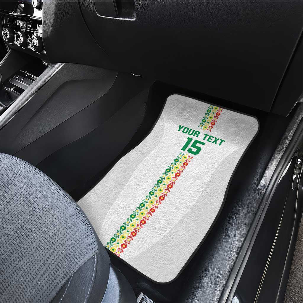 Custom Senegal Football Car Mats Go Champions Lions de la Teranga - African Pride
