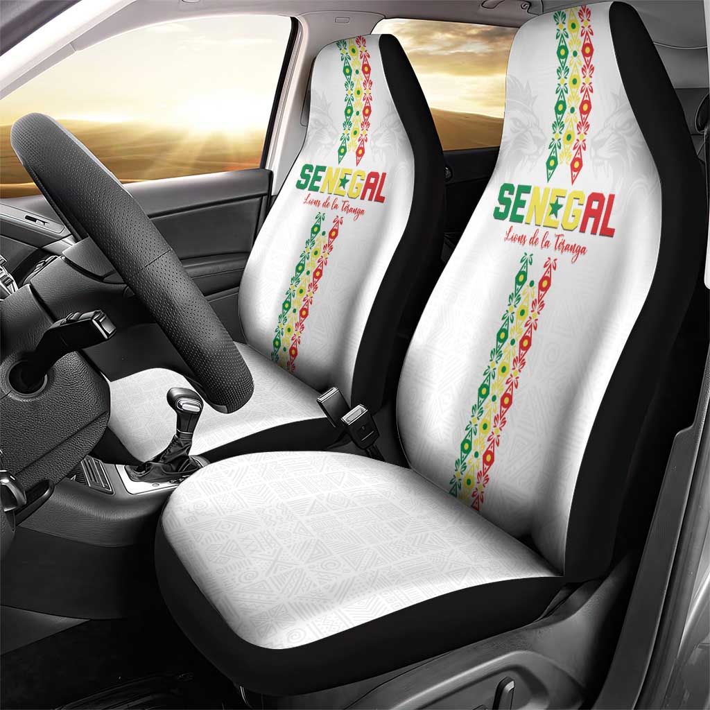 Senegal Football Car Seat Cover Go Champions Lions de la Teranga - African Pride