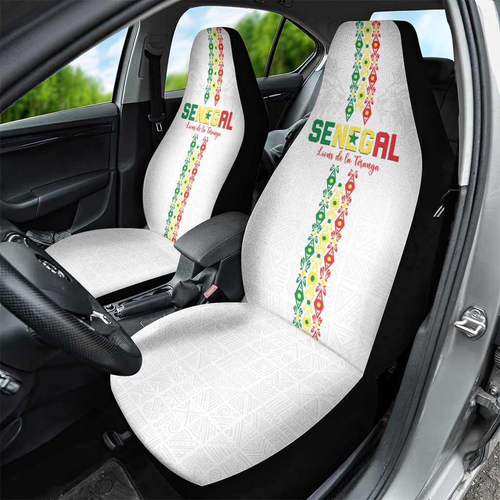 Senegal Football Car Seat Cover Go Champions Lions de la Teranga - African Pride