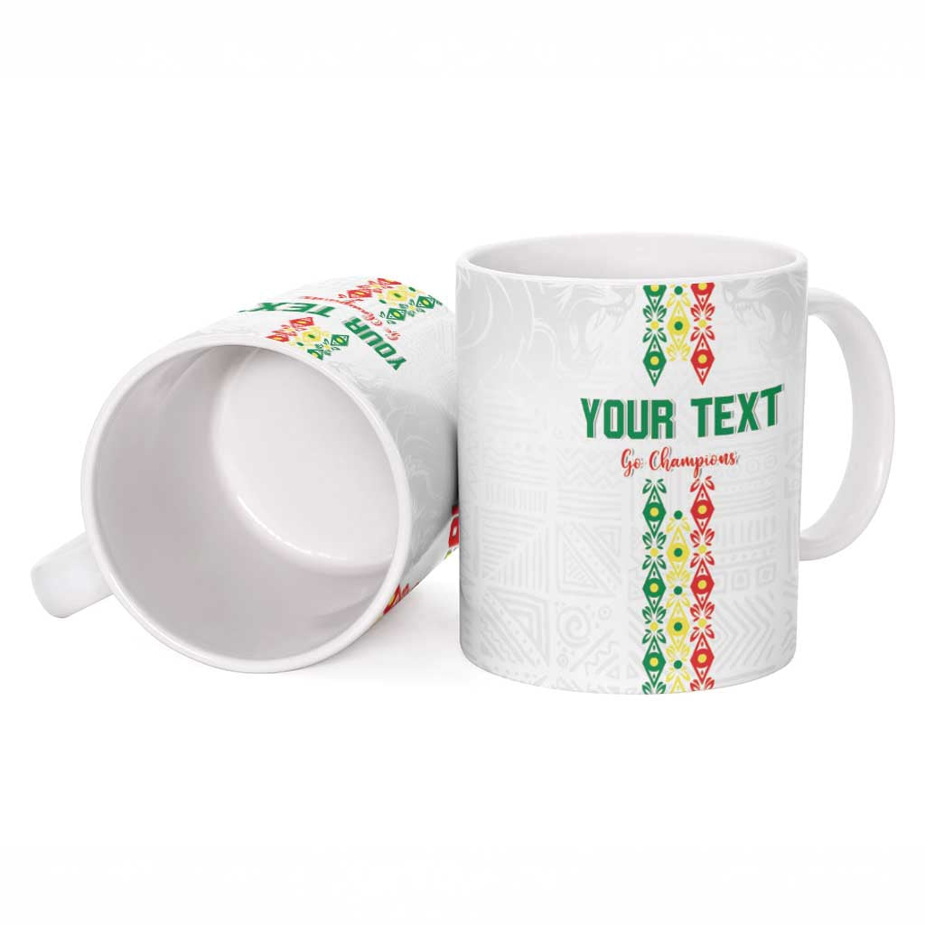 Custom Senegal Football Ceramic Mug Go Champions Lions de la Teranga - African Pride