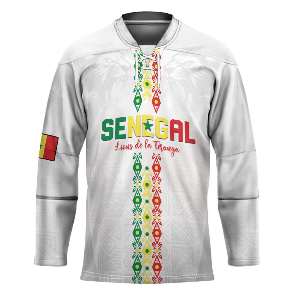 Custom Senegal Football Hockey Jersey Go Champions Lions de la Teranga - African Pride