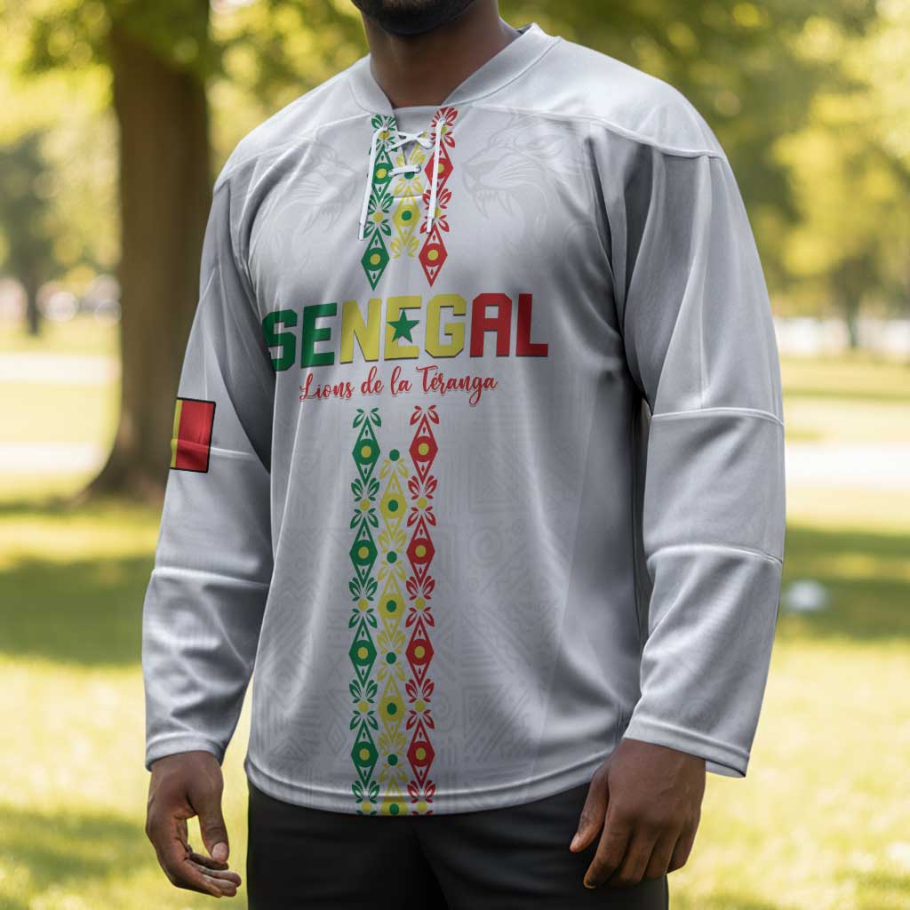 Custom Senegal Football Hockey Jersey Go Champions Lions de la Teranga - African Pride