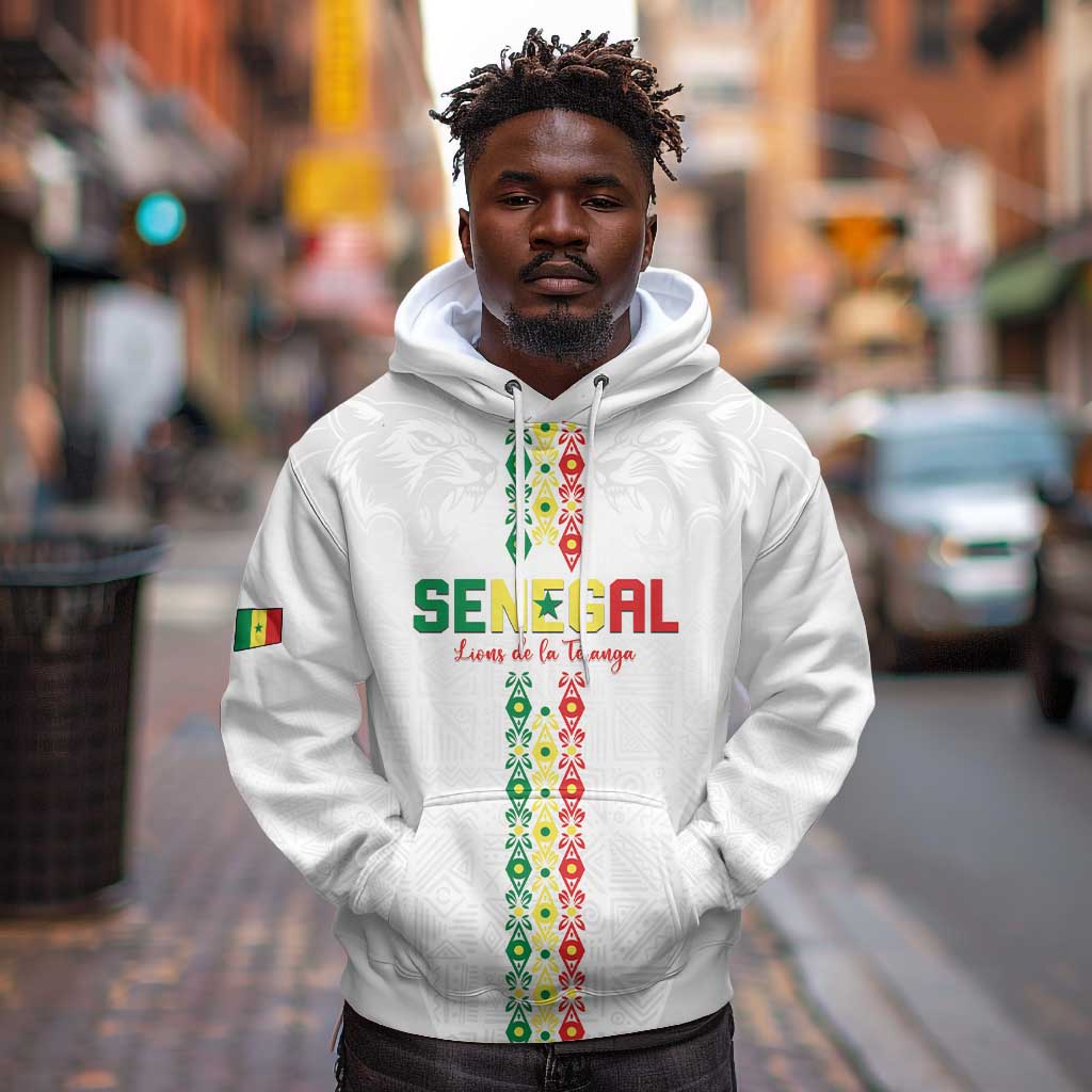 Custom Senegal Football Hoodie Go Champions Lions de la Teranga - African Pride