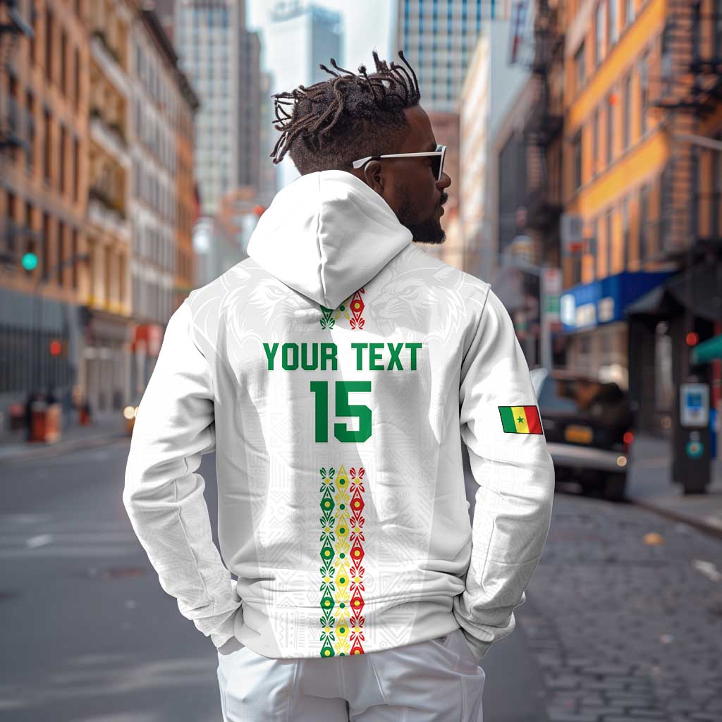 Custom Senegal Football Hoodie Go Champions Lions de la Teranga - African Pride