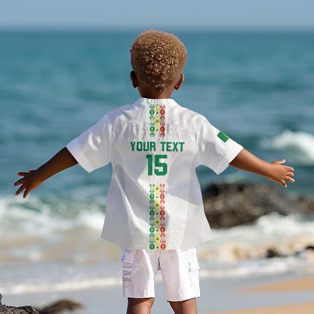 Custom Senegal Football Kid Hawaiian Shirt Go Champions Lions de la Teranga LT15