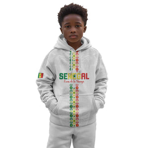 Custom Senegal Football Kid Hoodie Go Champions Lions de la Teranga - African Pride