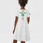 Custom Senegal Football Kid Short Sleeve Dress Go Champions Lions de la Teranga LT15