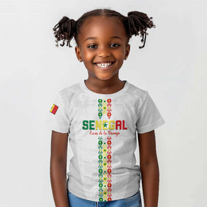 Custom Senegal Football Kid T shirt Go Champions Lions de la Teranga LT15
