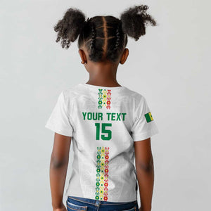 Custom Senegal Football Kid T shirt Go Champions Lions de la Teranga LT15