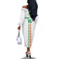 Custom Senegal Football Off The Shoulder Long Sleeve Dress Go Champions Lions de la Teranga - African Pride