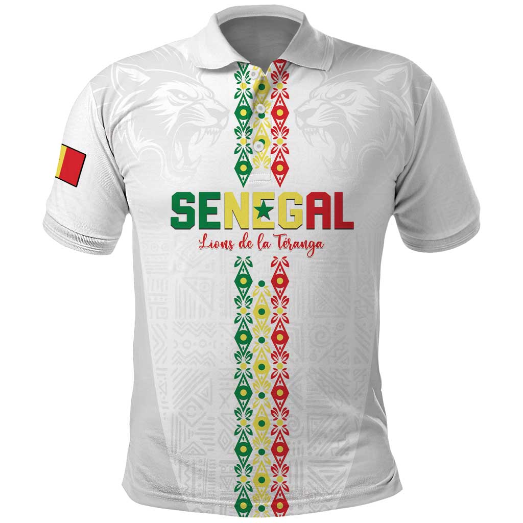 Custom Senegal Football Polo Shirt Go Champions Lions de la Teranga LT15