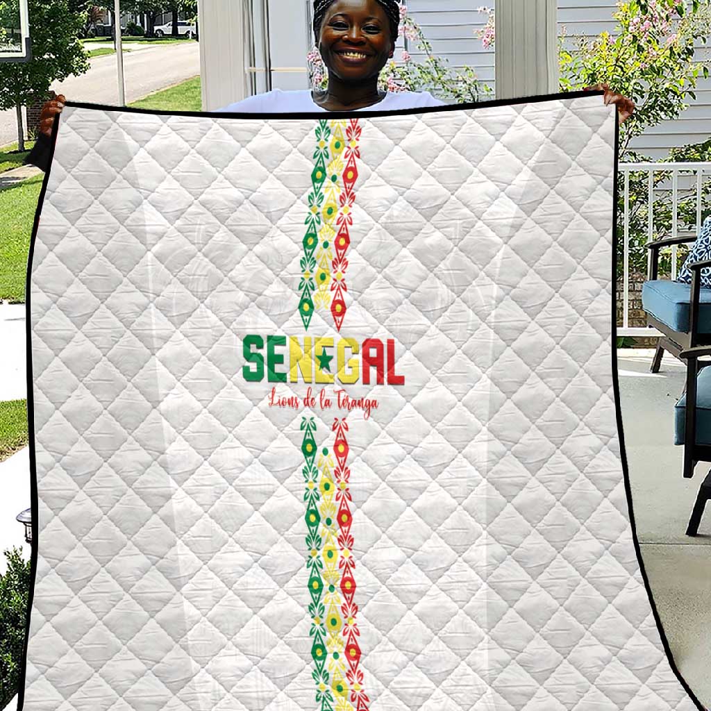 Senegal Football Quilt Go Champions Lions de la Teranga - African Pride