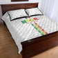 Senegal Football Quilt Bed Set Go Champions Lions de la Teranga - African Pride