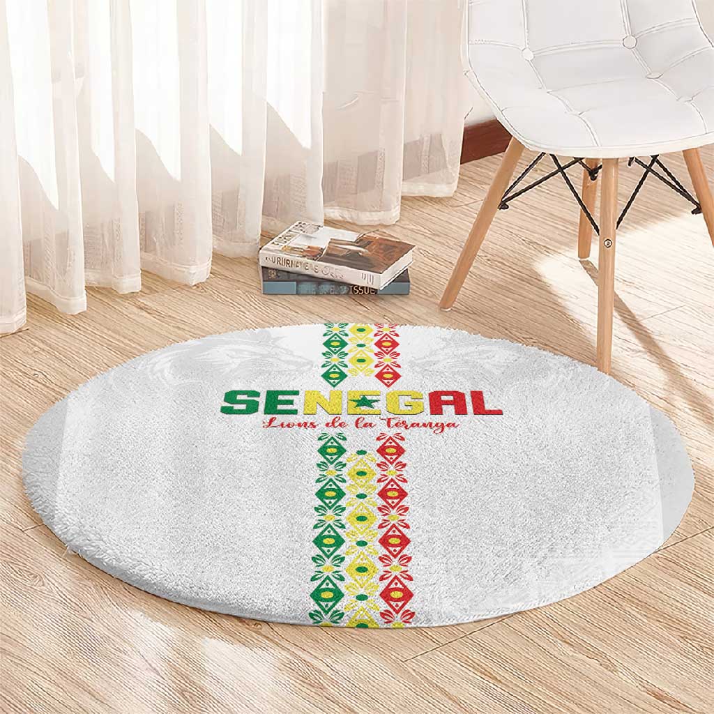 Senegal Football Round Carpet Go Champions Lions de la Teranga - African Pride