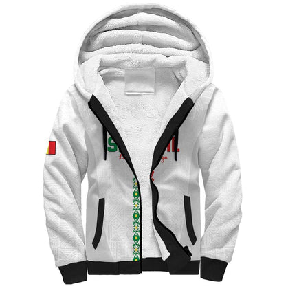 Custom Senegal Football Sherpa Hoodie Go Champions Lions de la Teranga - African Pride
