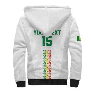 Custom Senegal Football Sherpa Hoodie Go Champions Lions de la Teranga - African Pride