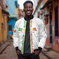 Custom Senegal Football Sleeve Zip Bomber Jacket Go Champions Lions de la Teranga - African Pride