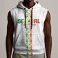 Custom Senegal Football Sleeveless Hoodie Go Champions Lions de la Teranga - African Pride