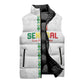 Custom Senegal Football Sleeveless Puffer Jacket Go Champions Lions de la Teranga - African Pride