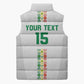 Custom Senegal Football Sleeveless Puffer Jacket Go Champions Lions de la Teranga - African Pride