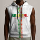 Custom Senegal Football Sleeveless Zip Hoodie Go Champions Lions de la Teranga - African Pride