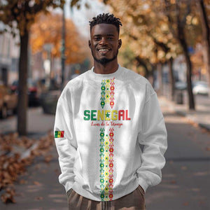 Custom Senegal Football Sweatshirt Go Champions Lions de la Teranga - African Pride