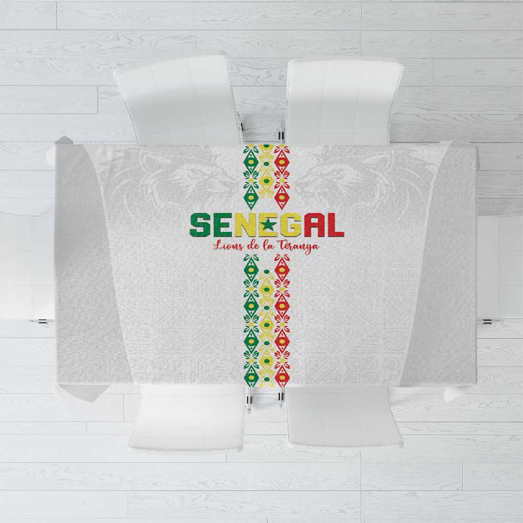 Senegal Football Tablecloth Go Champions Lions de la Teranga - African Pride