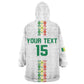 Custom Senegal Football Wearable Blanket Hoodie Go Champions Lions de la Teranga - African Pride