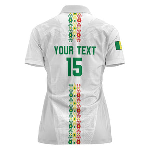 Custom Senegal Football Women Polo Shirt Go Champions Lions de la Teranga LT15